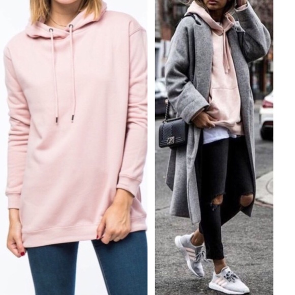 OVERSIZED BLUSH HOODIE - Picture 2 of 4
